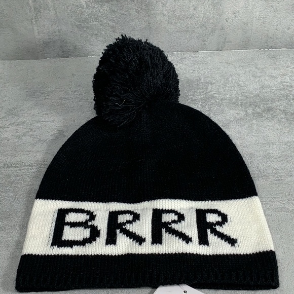 kate spade new york Black/White "BRRR" Yarn Pompom - Picture 2 of 8